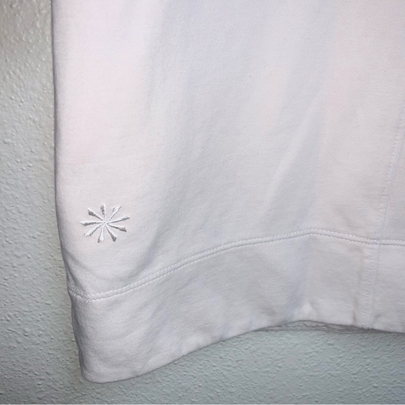 NEW ATHLETA Sundown Sweatshirt Hoodie Tank in Magnolia White Size Medium NWT - Picture 13 of 15